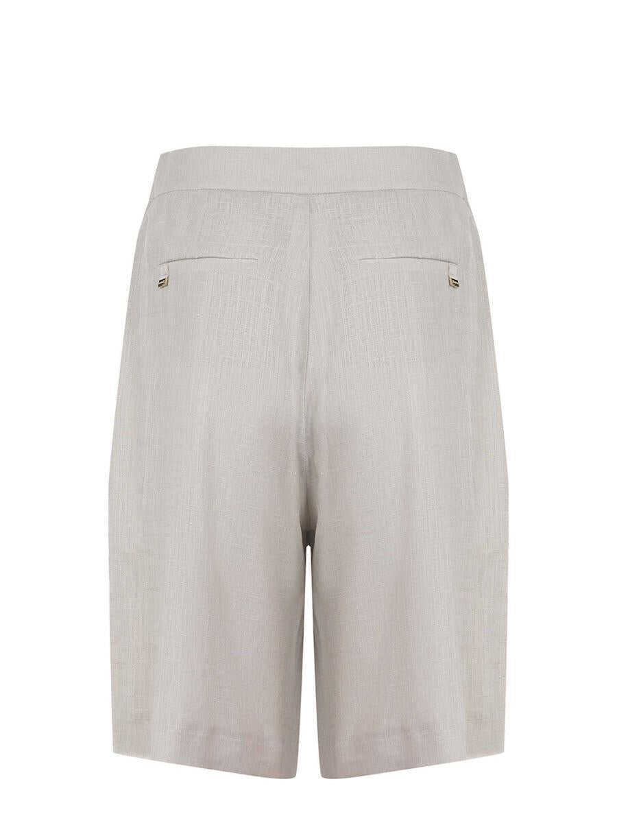 Pantaloni casual Herno Herno  Shorts Beige Femei (BM 18432489) 3