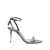 Tom Ford Metallic Sandals With High Stiletto Heel And Padlock Detail On The Ankle In Leather Woman GREY