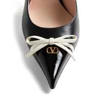 Pantofi Dama - Pantofi cu toc Valentino Garavani Valentino Garavani Leather Slingback Pumps Black Femei (BM 18432648) - B-mall.ro