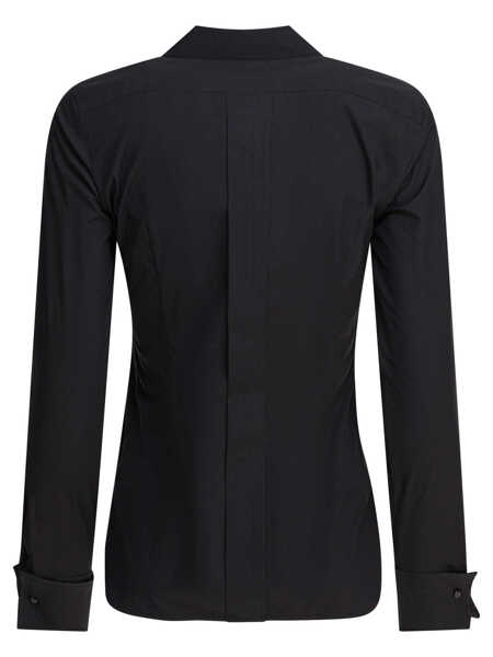Camasi office Max Mara Cotton shirt Black Femei (BM 18432768) 2
