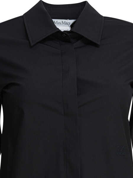 Camasi office Max Mara Cotton shirt Black Femei (BM 18432768) 3