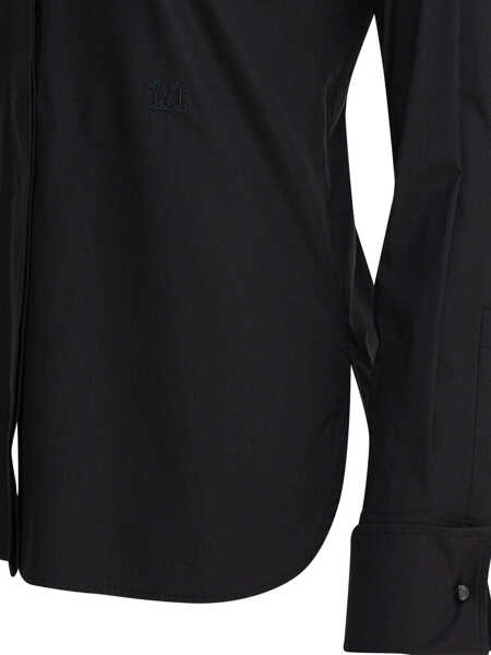 Camasi office Max Mara Cotton shirt Black Femei (BM 18432768) 4