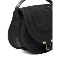 Genti tip postas Dama pagina 2 - Genti tip postas Chloe Saddle Marcie crossbody bag Black Femei (BM 18432804) - B-mall.ro