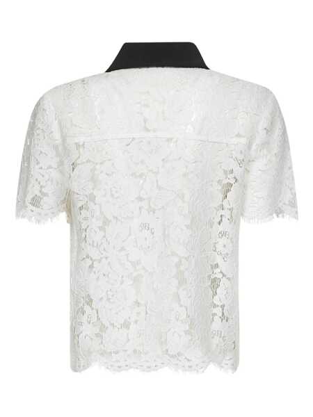 Camasi office Self-Portrait Lace shirt White Femei (BM 18432861) 2