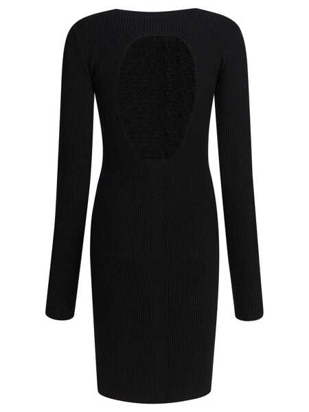 Rochii elegante Rick Owens Sheath dress with long sleeves Black Femei (BM 18432864) 2