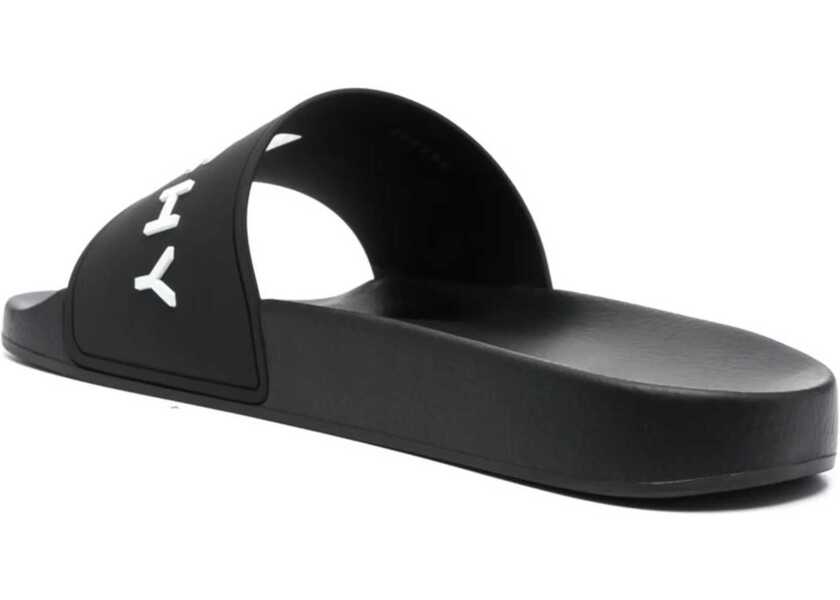 Espadrile Givenchy Slide Sandal With Logo BLACK Barbati (BM 18432991) 3