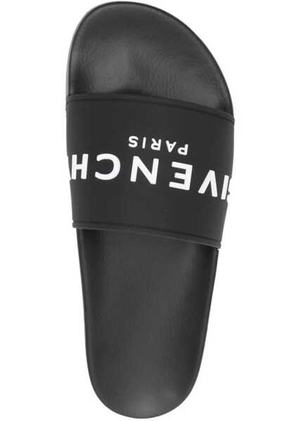 Espadrile Givenchy Slide Sandal With Logo BLACK Barbati (BM 18432991) 4