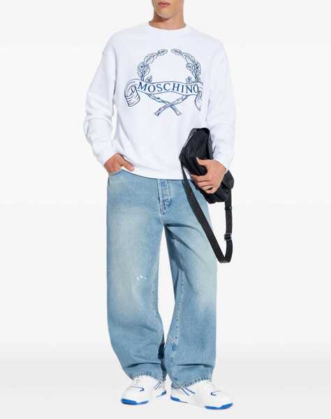 Blugi drepti Moschino Cotton Denim Jeans BLUE Barbati (BM 18432997) 2