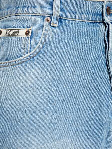 Blugi drepti Moschino Cotton Denim Jeans BLUE Barbati (BM 18432997) 5