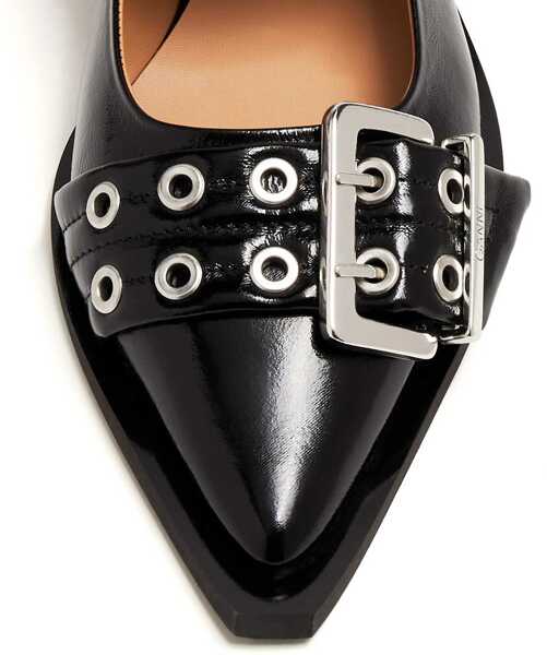 Balerini Ganni Ballerina With Buckle BLACK Femei (BM 18433000) 4