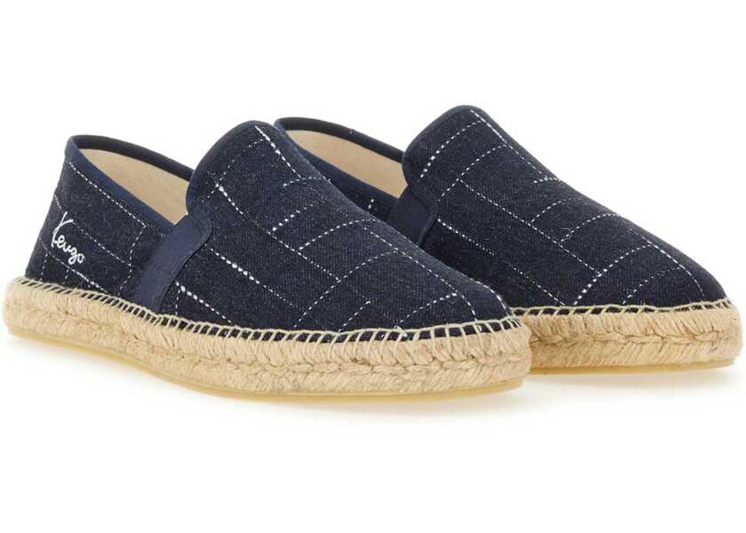 Espadrile Kenzo Espadrille With Logo Embroidery DENIM Barbati (BM 18433033) 2