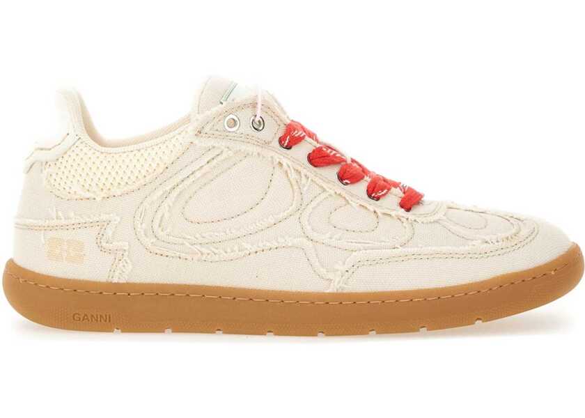 Sneakers Ganni 08 Canvas Sneaker WHITE Femei (BM 18433036) 1