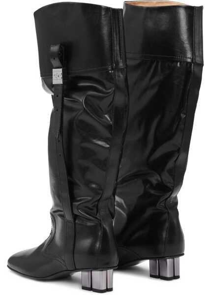 Cizme scurte Ganni Slouchy Boot Butterfly BLACK Femei (BM 18433039) 2