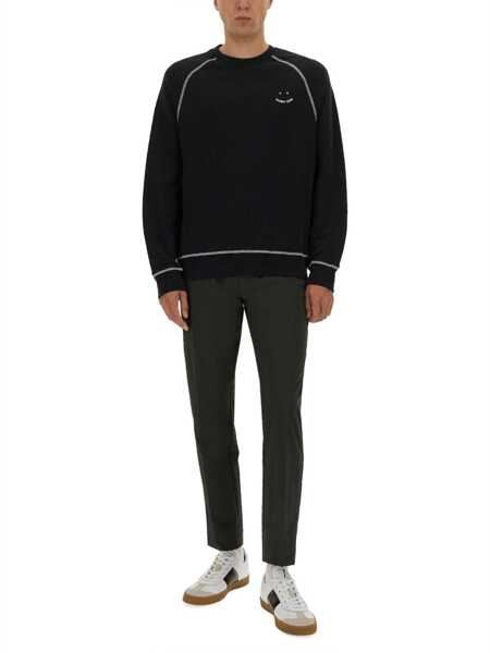Bluze de trening Paul Smith Sweatshirt With Embroidery Ps Happy BLACK Barbati (BM 18433063) 2
