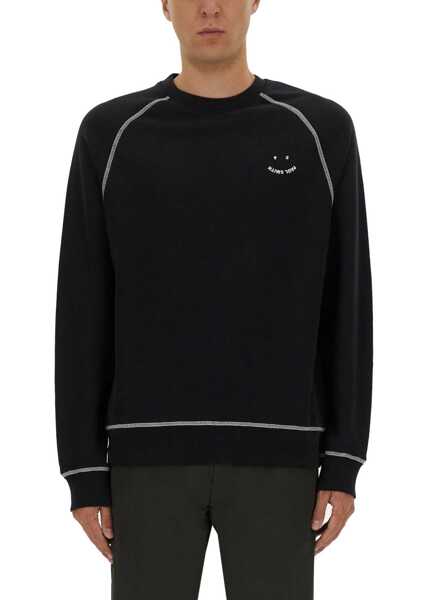 Bluze de trening Paul Smith Sweatshirt With Embroidery Ps Happy BLACK Barbati (BM 18433063) 1