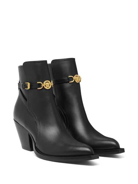 Bocanci Versace Versace Leather Ankle Boots Black Femei (BM 18434319) 2