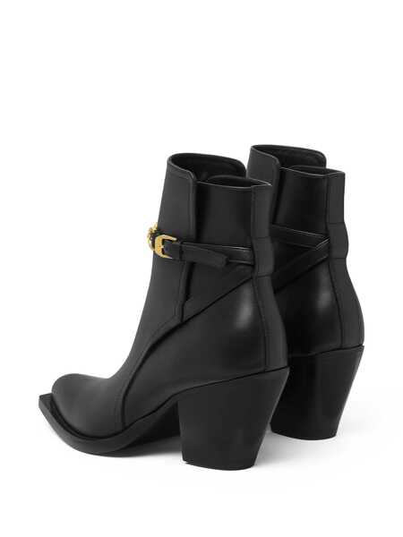 Bocanci Versace Versace Leather Ankle Boots Black Femei (BM 18434319) 3
