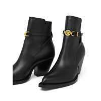 Bocanci Versace Dama - Bocanci Versace Versace Leather Ankle Boots Black Femei (BM 18434319) - B-mall.ro