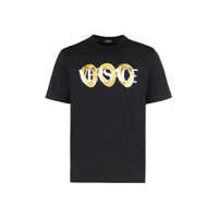 Tricouri Versace Cotton Crew-Neck T-Shirt Barbati