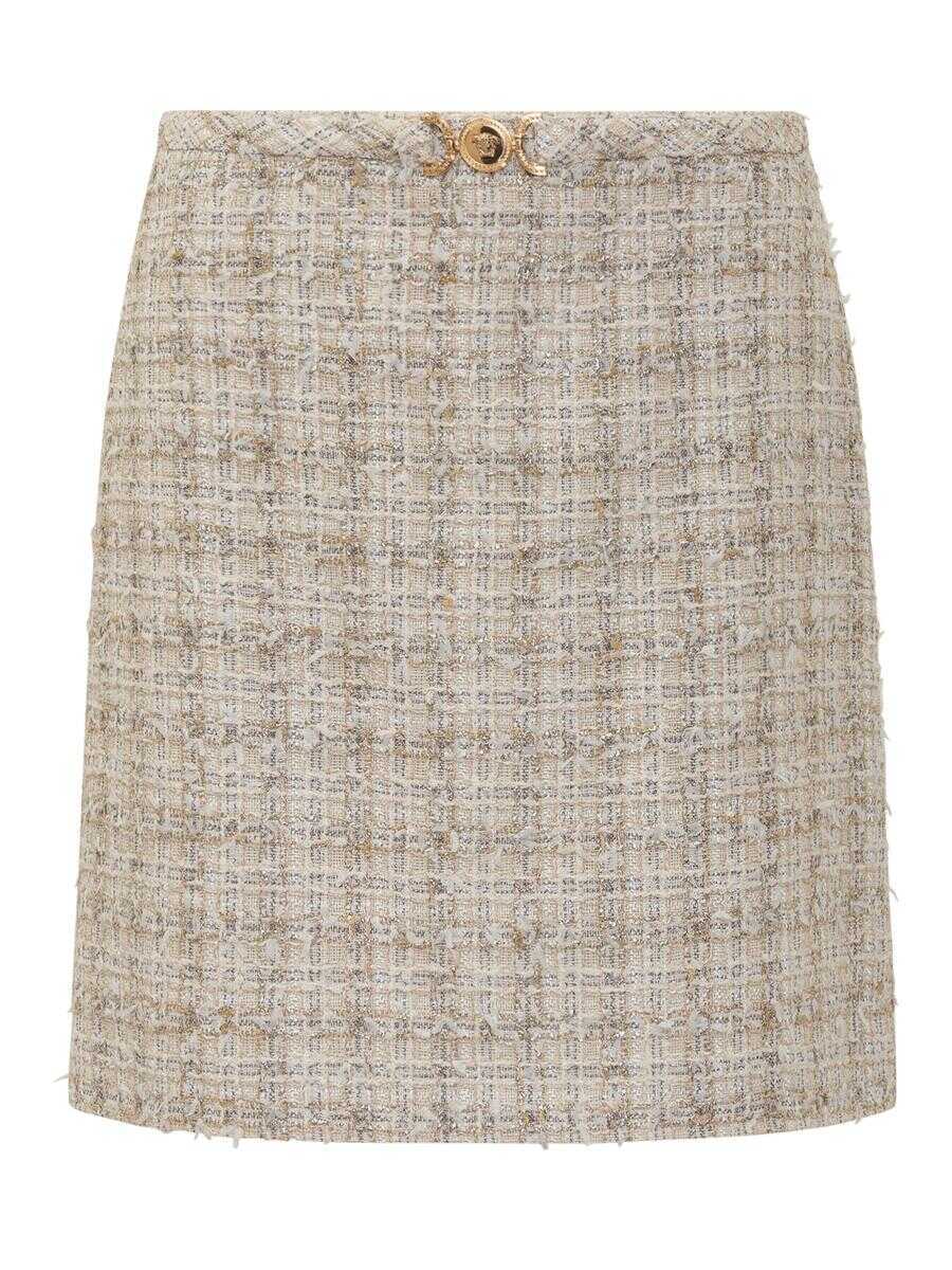 Fuste Versace Versace Tweed Skirt Beige Femei (BM 18434511) 1