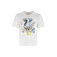 Tricouri Tory Burch Cotton Crew-Neck T-Shirt Femei