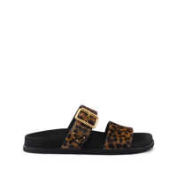 Sandale Prada Triangle-Logo Animal-Print Sandals Femei