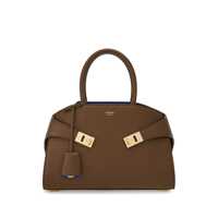 Genti de mana Salvatore Ferragamo Hug S Leather Handbag Femei