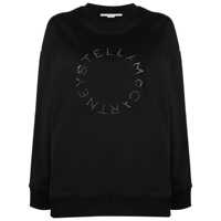 Pulovere Stella McCartney Rhinestone-Embellished Logo Sweatshirt Femei