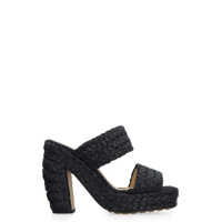 Pantofi cu toc Bottega Veneta Canalazzo Raffia Mules Femei