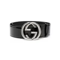 Curele Gucci Gg Buckle Leather Belt Femei
