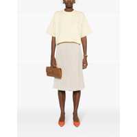 Fuste Bottega Veneta Dama - Fuste Bottega Veneta Bottega Veneta Cotton Wrap Skirt Beige Femei (BM 18440496) - B-mall.ro