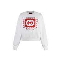 Pulovere Gucci Cotton Crew-Neck Sweatshirt Femei