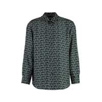 Camasi Burberry Printed Silk Shirt Barbati