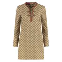 Rochii Gucci Gg Cotton Midi Dress Femei