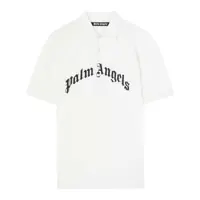 Tricouri Polo Palm Angels Polo Shirt With Logo Embroidery Barbati