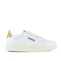 Sneakers AUTRY Autry White And Honey-Colored Leather Medalist Low Sneakers
