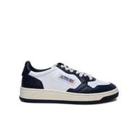 Sneakers Autry Blue White Two-Tone Leather Low Medalist Sneakers Barbati