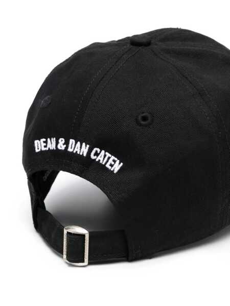 Sepci DSQUARED2 DSQUARED2 Logo Baseball Cap Black Barbati (BM 18443520) 2