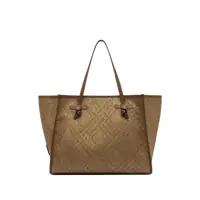 Genti de mana Gianni Chiarini Marcella Canvas And Leather Shopping Bag Femei