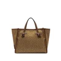 Genti de mana Gianni Chiarini Marcella Canvas And Leather Shopping Bag Femei