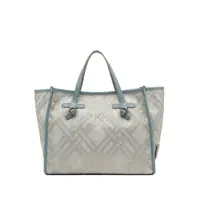 Genti de mana Gianni Chiarini Marcella Canvas And Leather Shopping Bag Femei