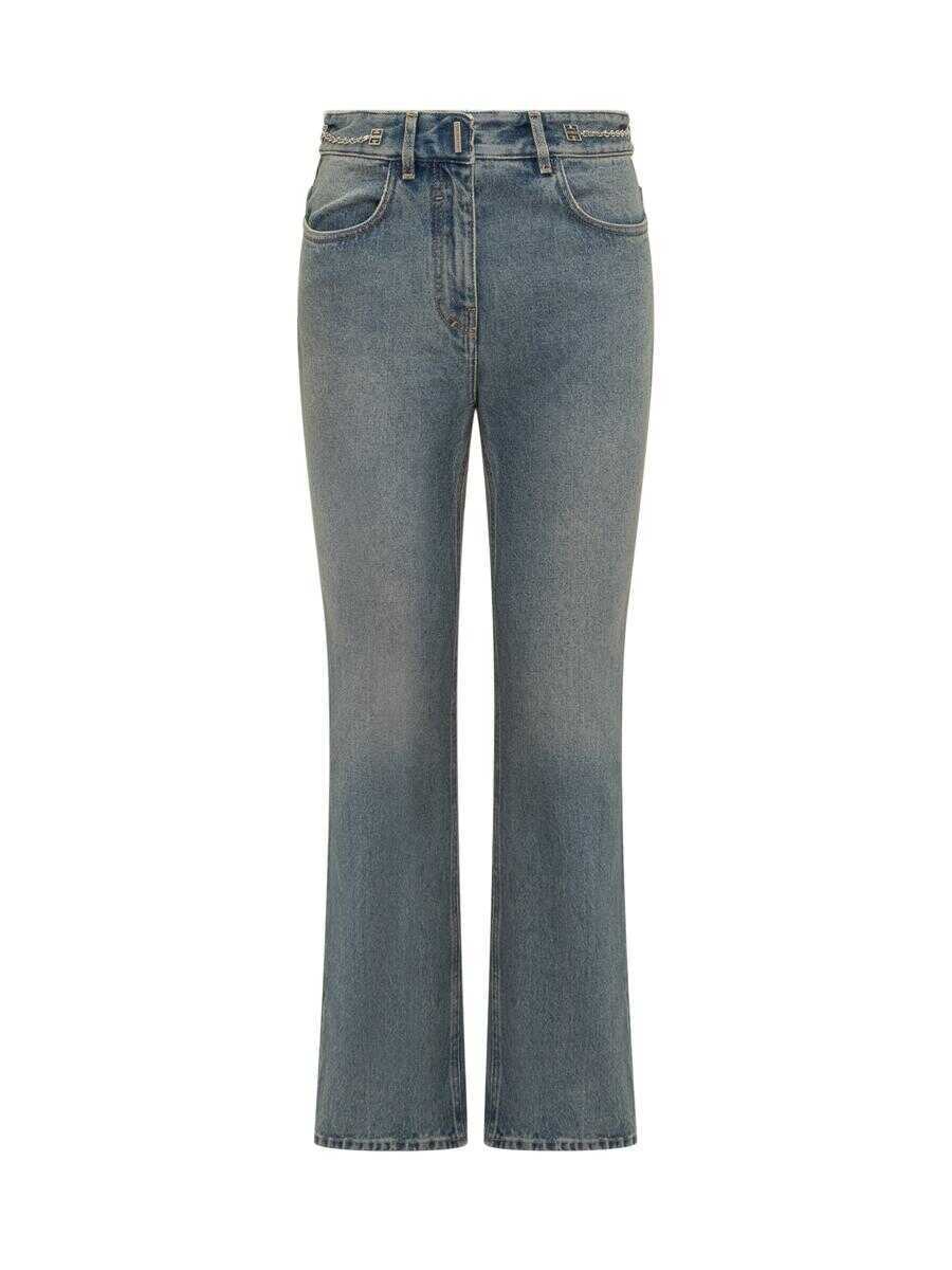 Blugi Givenchy Givenchy Denim Boot Cut Jeans BLUE Femei (BM 18444156) 1