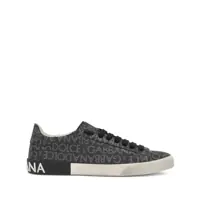 Sneakers Dolce & Gabbana Portofino Leather And Fabric Low-Top Sneakers Barbati