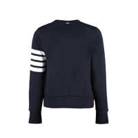 Pulovere Thom Browne Dama - Pulovere Thom Browne Thom Browne Cotton Crew-Neck Sweatshirt BLUE Femei (BM 18446172) - B-mall.ro