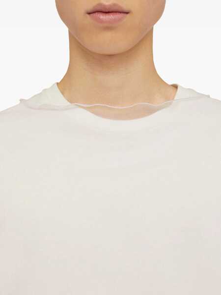 Tricouri Jil Sander Jil Sander Layered Cotton T-Shirt WHITE Barbati (BM 18448110) 5