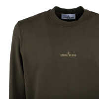 Pulovere Stone Island pentru Barbati - Pulovere Stone Island Stone Island Crewneck Sweatshirt With Institutional Five Print GREEN Barbati (BM 18448713) - B-mall.ro