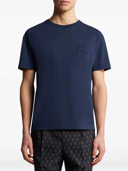 Topuri ETRO Etro T-Shirts And Polos BLUE Barbati (BM 18449739) 2