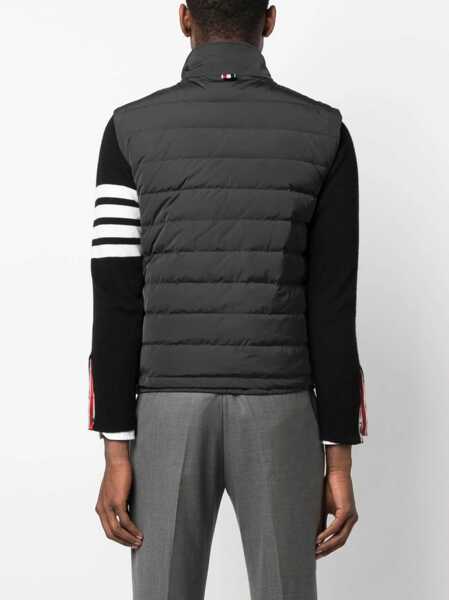 Geci Thom Browne Thom Browne Full Zip Field Vest GREY Barbati (BM 18449868) 4