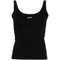 Topuri Off-White Off Stamp Rib Tank Top Femei