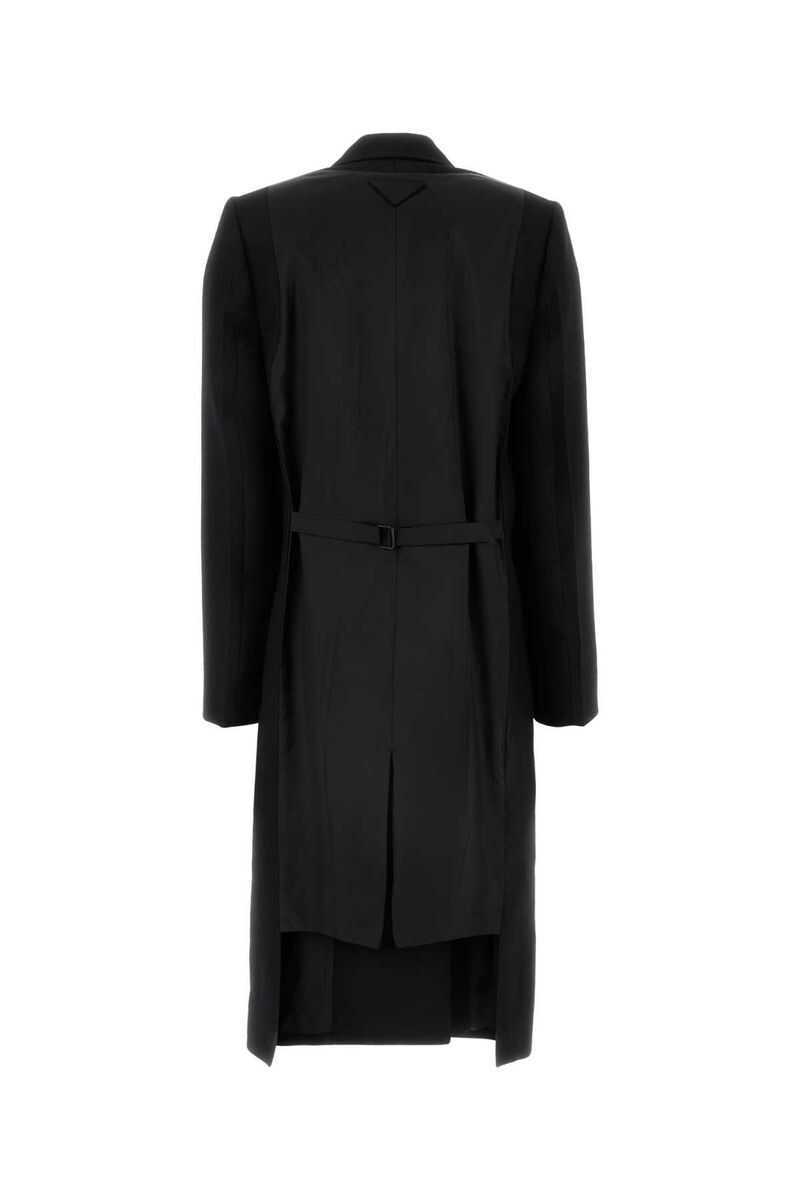 Paltoane Prada Prada Coats Black Femei (BM 18450471) 2
